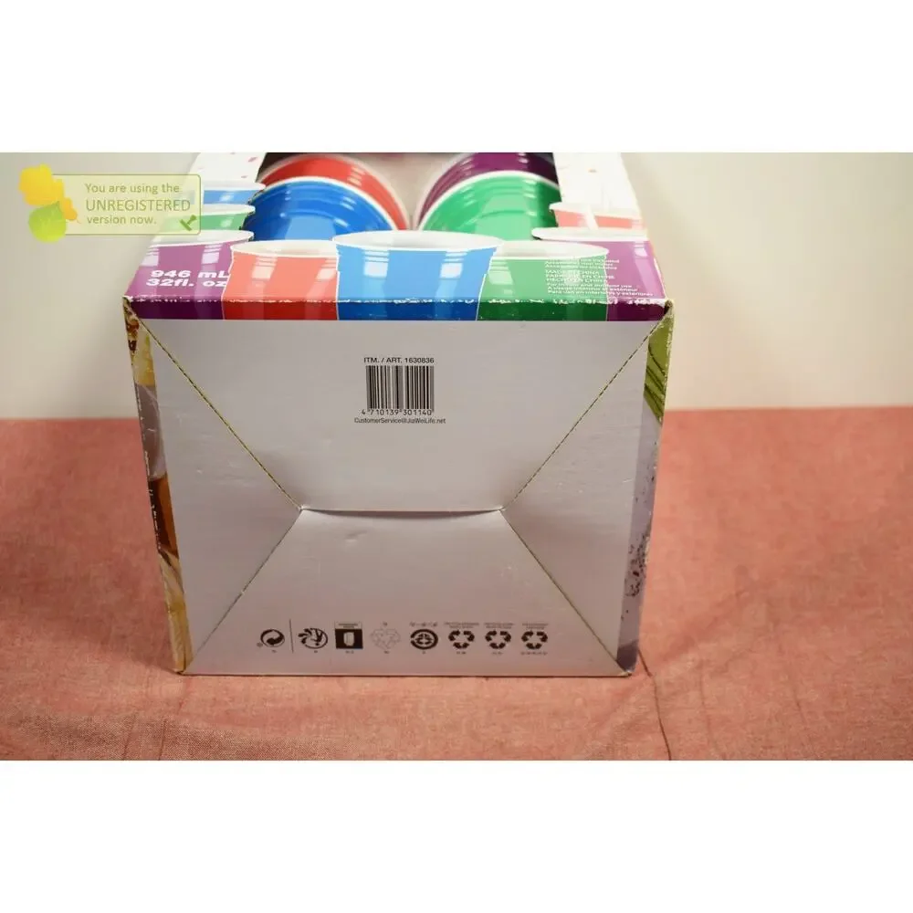 Party Cup Set 32 Oz 8 Piece Set